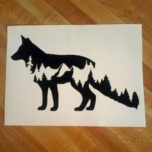 Decal sticker 7" x 4" inch for cars trucks laptops mirrors windows and more.